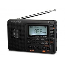 Ραδιόφωνο παγκοσμίου λήψεως FM/AM/SW με δυνατότητα εγγραφής και MP3 της Retekess V-115 